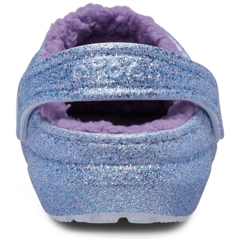 Crocs Girls Kids Classic Glitter Cosy Lined Clogs Outdoor Look