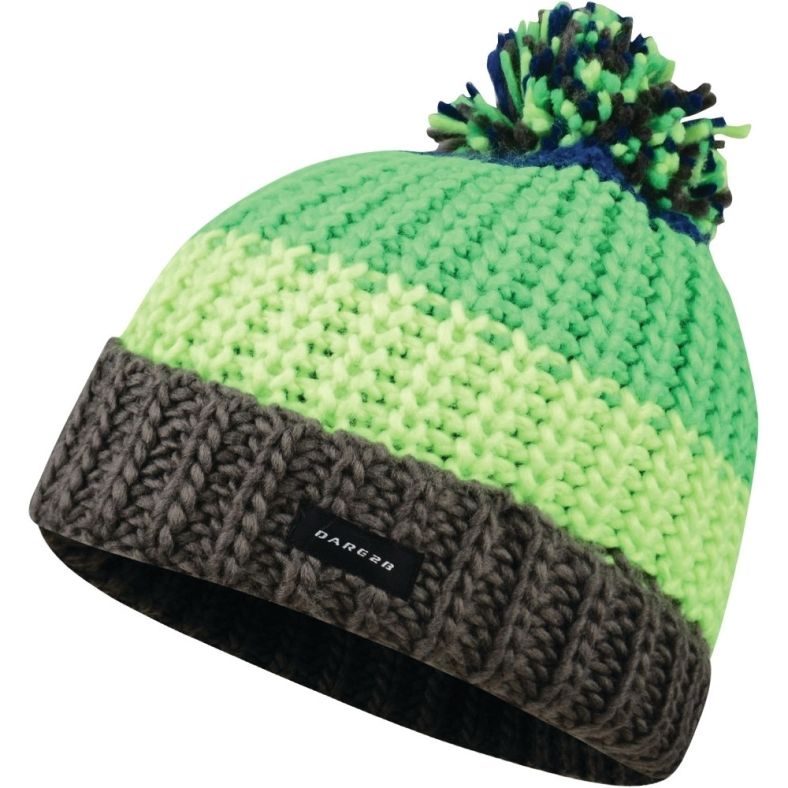 boys green bobble hat