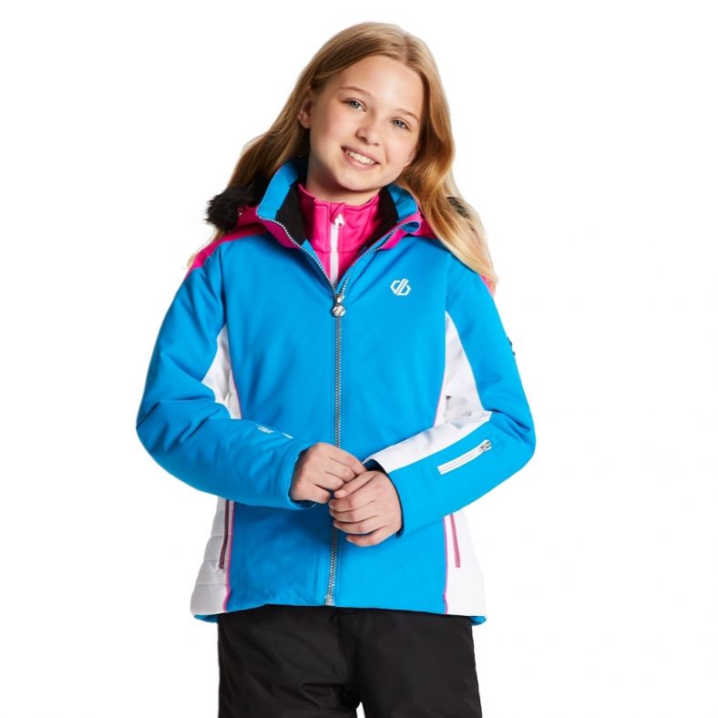 Dare 2b Girls Vast Water Repellent Hooded Ski Coat Jacket