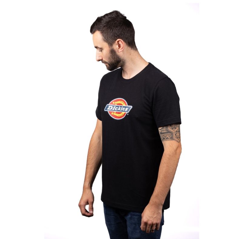 Dickies Mens Heavyweight Tricolor Logo Short Sleeve T Shirt Outdoor Look