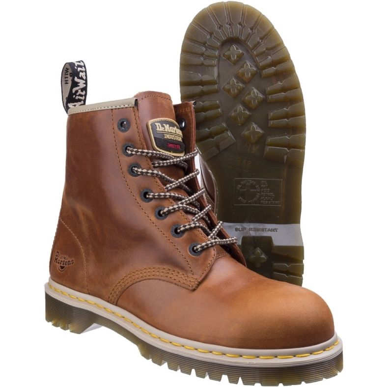 Dr Martens Mens & Womens Icon 7B10 High-Cut Steel Toe Cap Safety Boots ...