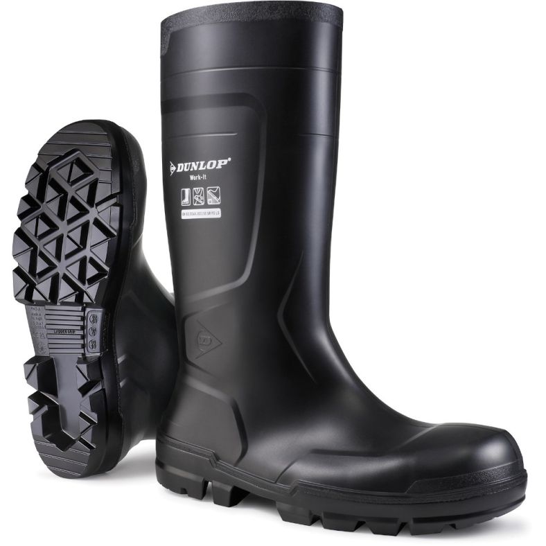 Dunlop Mens Work It Steel Toe Cap Full Safety Wellingtons