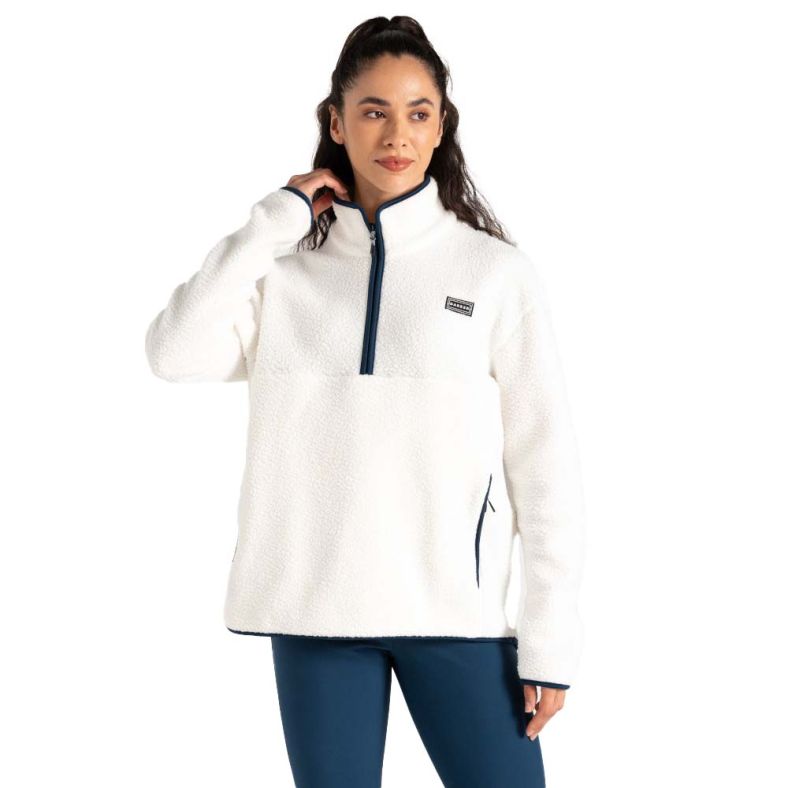 Dare 2B Womens Slide Out Half Zip Borg Fleece Jacket Outdoor Look