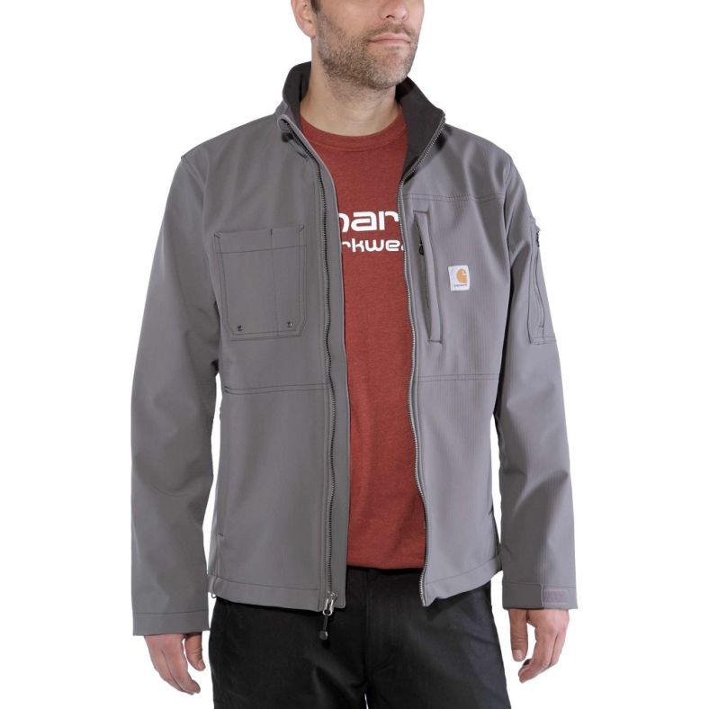 Carhartt Mens Rough Cut Durable Stretch Water Repellent Coat Jacket Outdoor Look