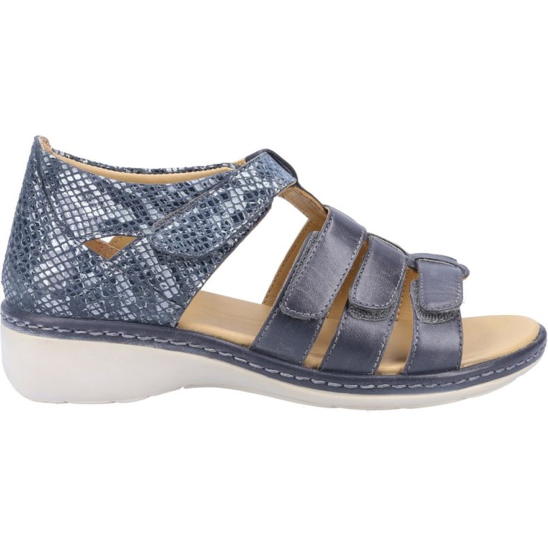 Fleet Foster Womens Julie Memory Foam Leather Sandals Outdoor Look
