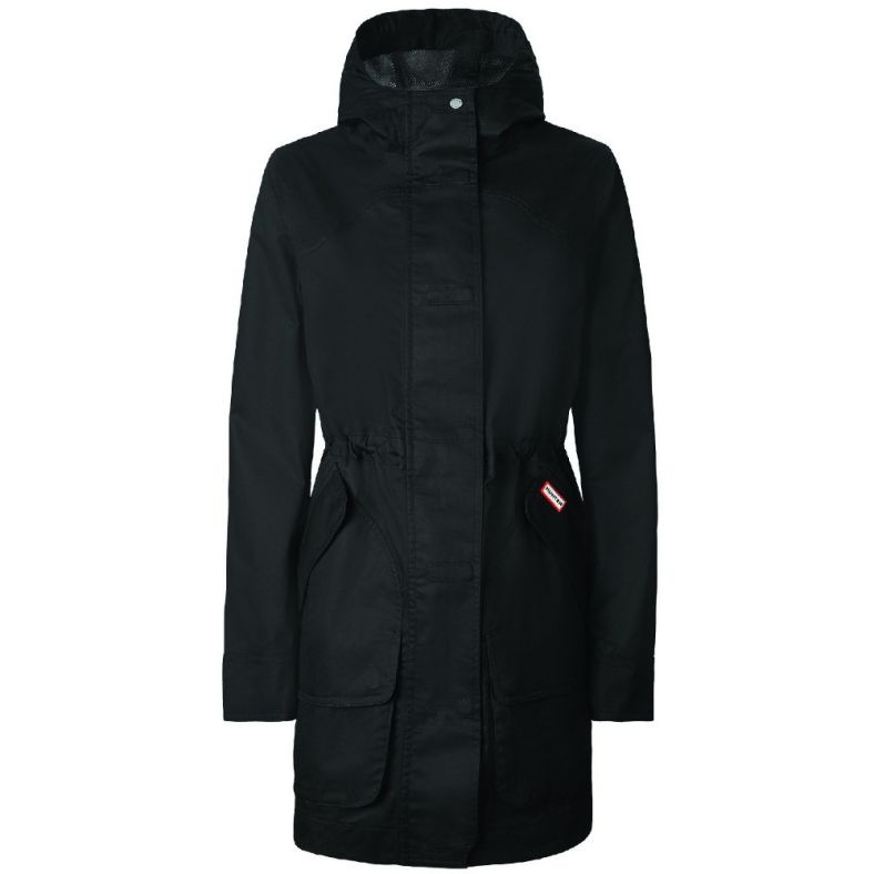 Hunter Womens Original Cotton Waterproof Long Line Coat | Outdoor Look