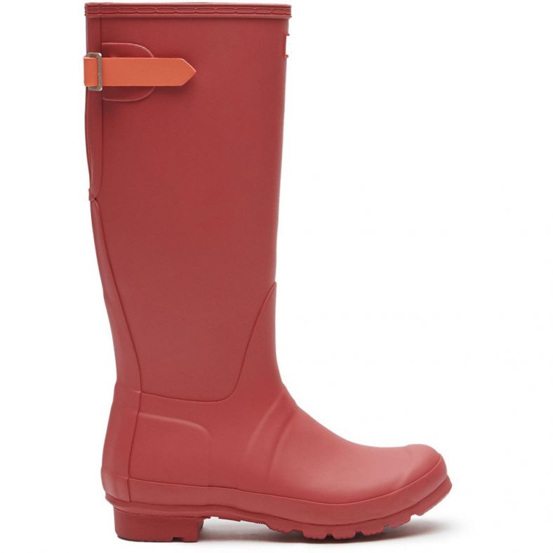 Hunter women's original tall back adjustable wellington boots top