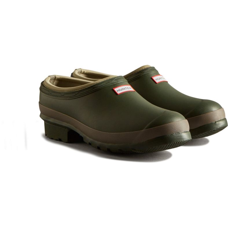 Hunter Mens Gardener Slip On Gardening Clogs Outdoor Look