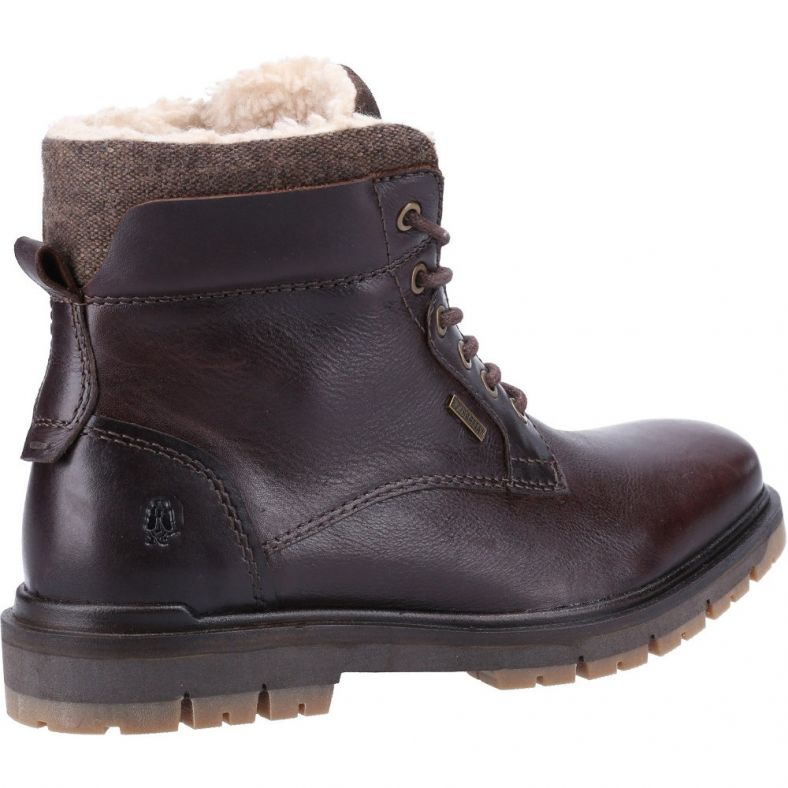 Hush Puppies Mens Patrick Leather Lace Up Ankle Boots Outdoor Look