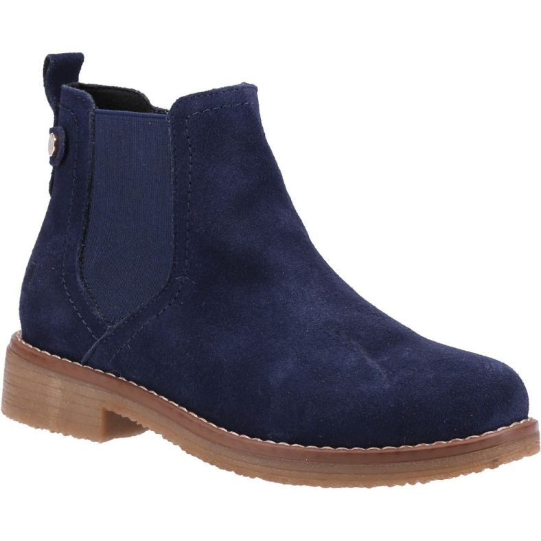 Hush Puppies Womens Maddy Wide Suede Chelsea Ankle Boots Outdoor Look