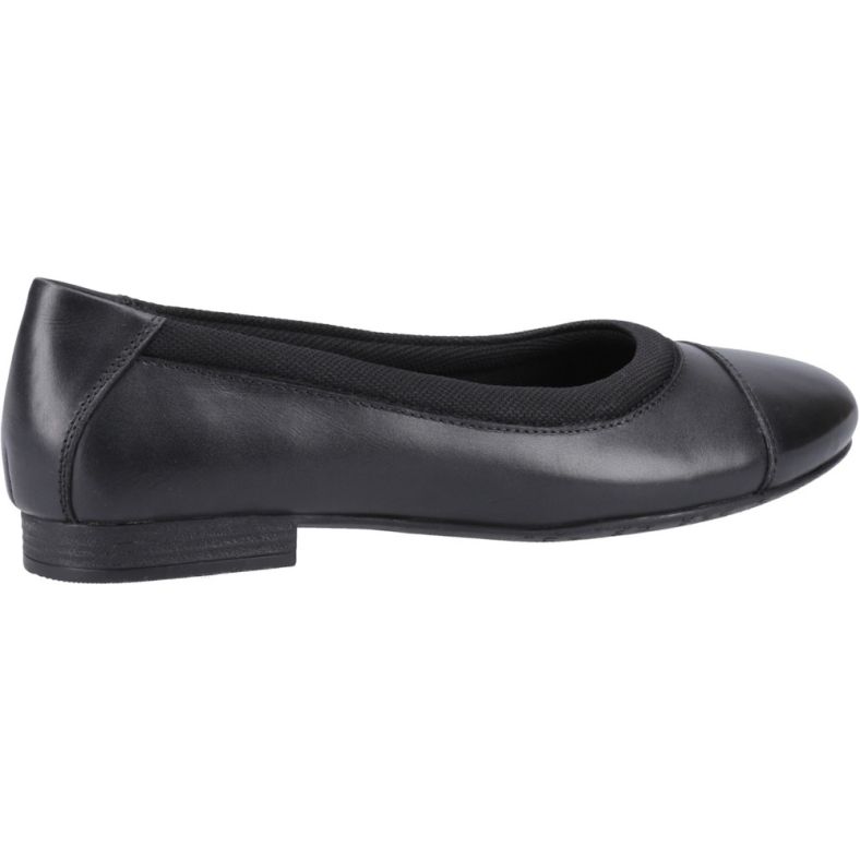 Hush Puppies Emma Senior Flat Ballet Dolly Shoes Outdoor Look