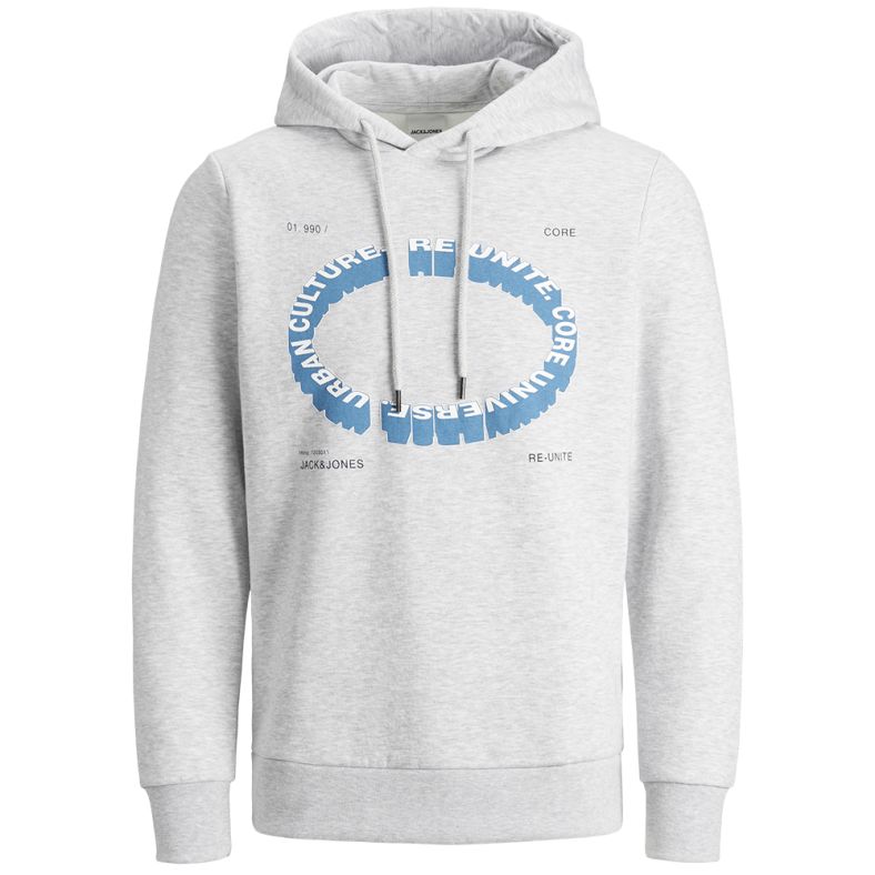 Jack Jones Mens JCO Eight Graphic Sweater Hoodie Outdoor Look