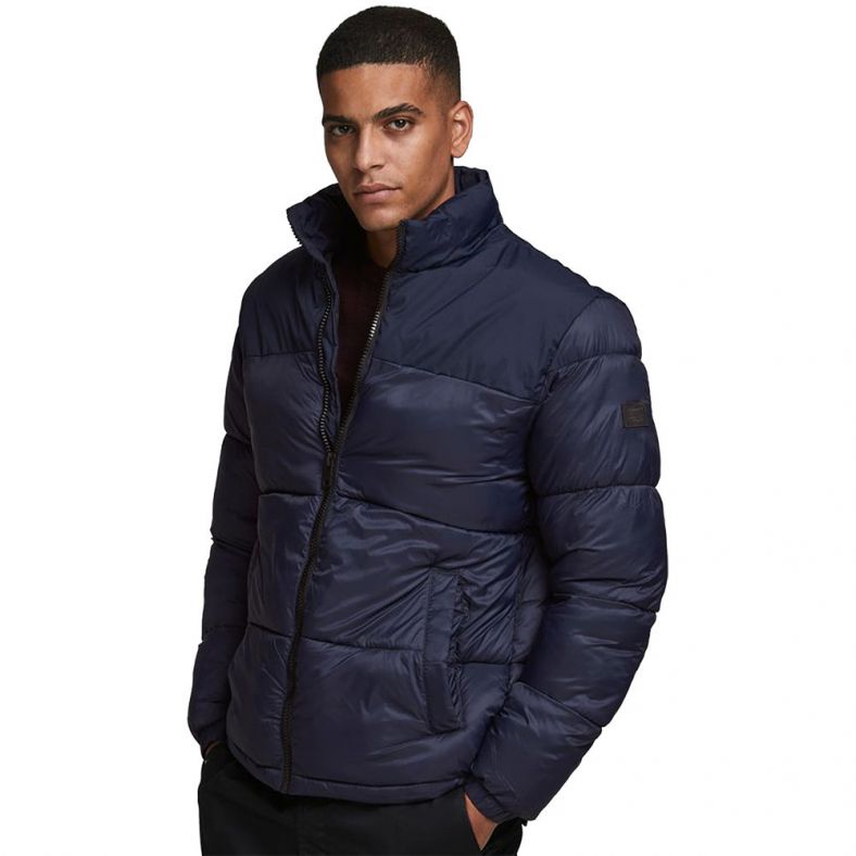 Jack & Jones Mens Jjdrew Puffer High Collar Padded Jacket | Outdoor Look