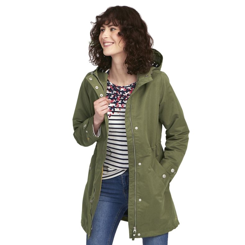 Joules Womens/Ladies Z Raine Printed Mid Length Waterproof Rain Jacket ...