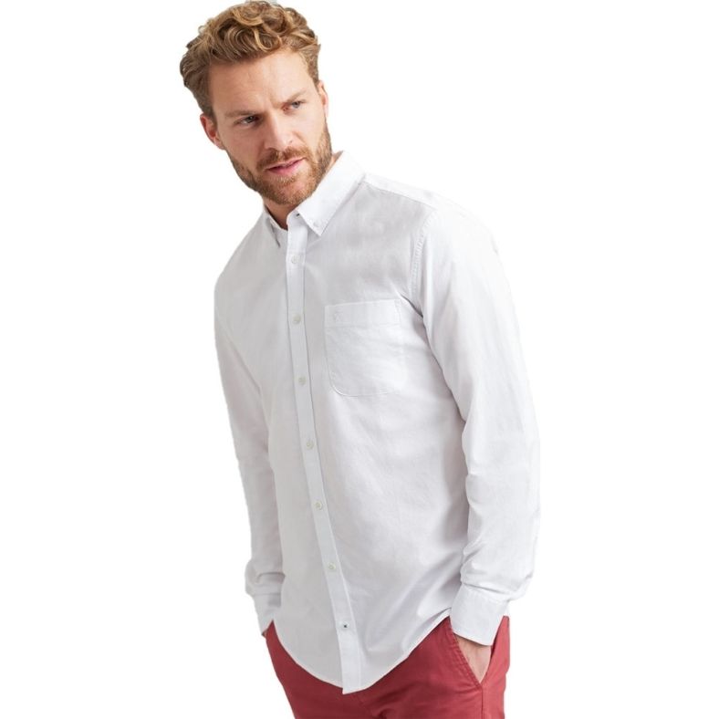 Joules Mens Laundered Button Down Long Sleeve Oxford Shirt Outdoor Look