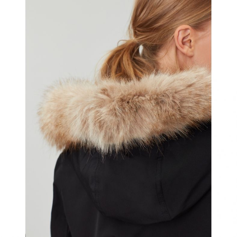 Joules Womens Kempton Hooded Drop Tail Parka Coat Jacket