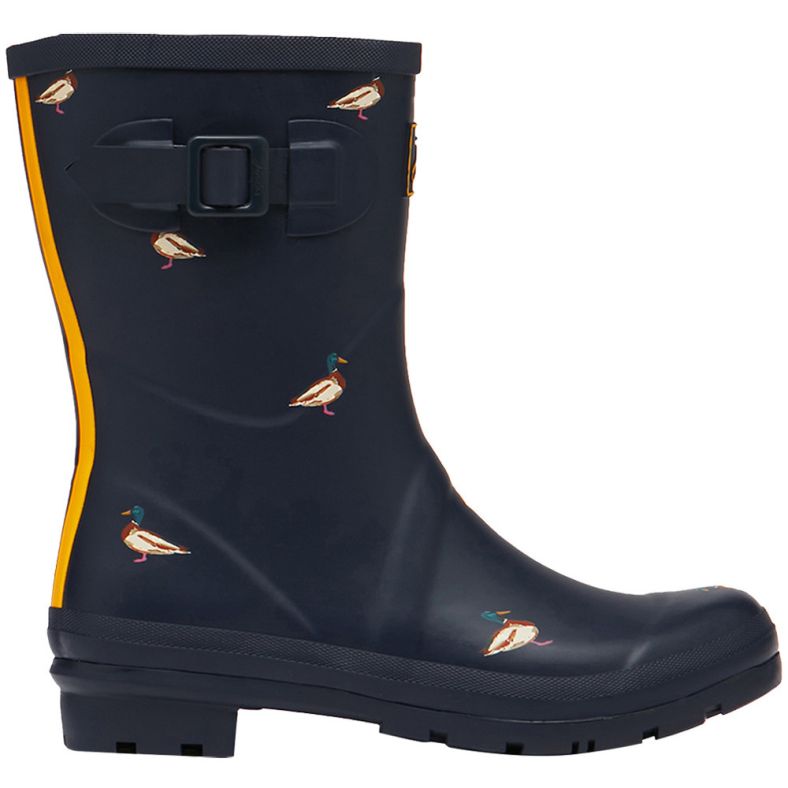 Joules Womens Molly Welly Mid Height Rubber Wellington Boots Outdoor Look