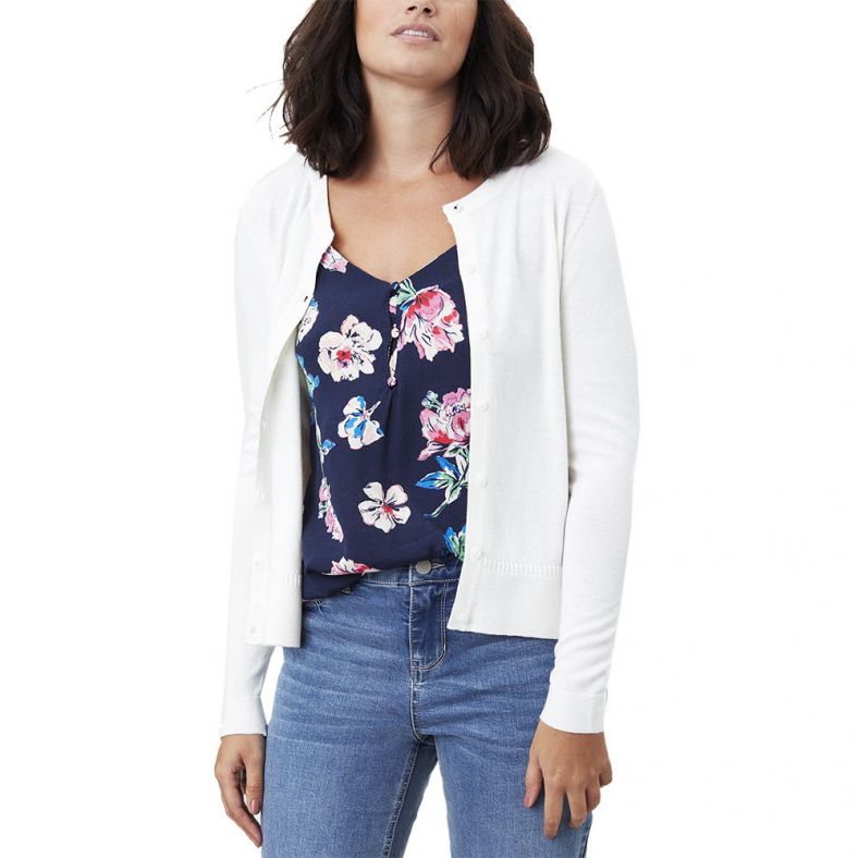 Joules Womens Louisa Button Up Casual Cotton Cardigan Outdoor Look