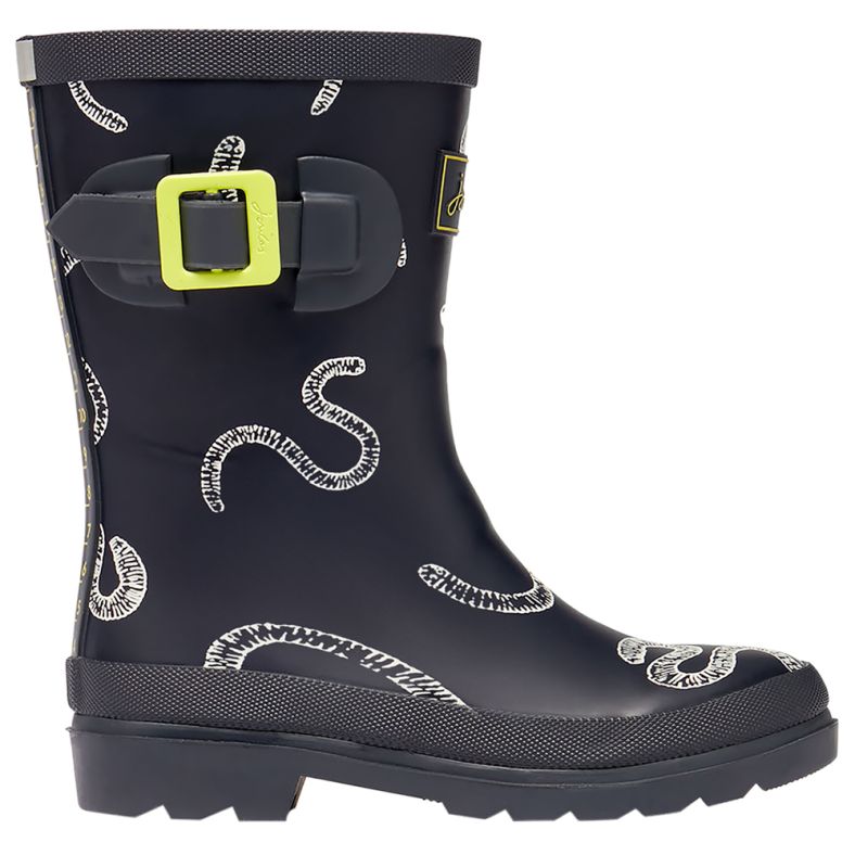 Joules Boys Welly Print Printed Mid Height Wellington Boots Outdoor Look