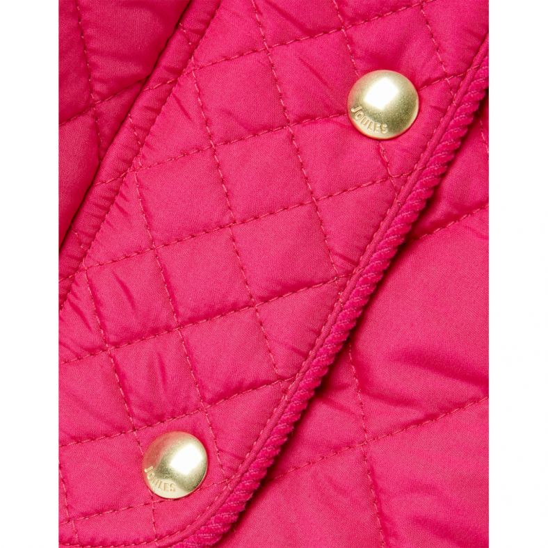 Joules newdale quilted jacket pink outlet