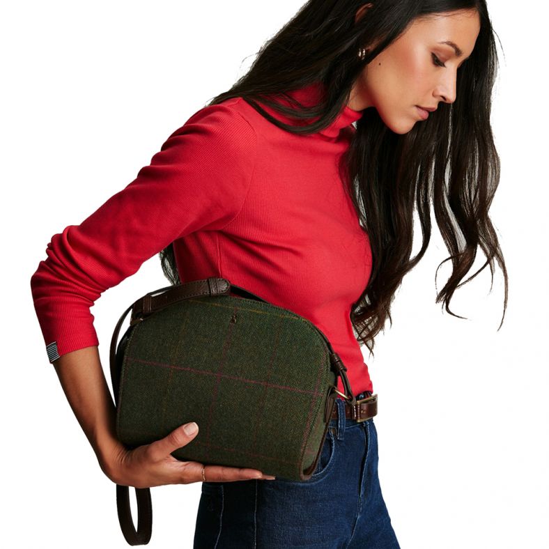 Joules Womens Adeline Cross Body Tweed Hand Bag Outdoor Look