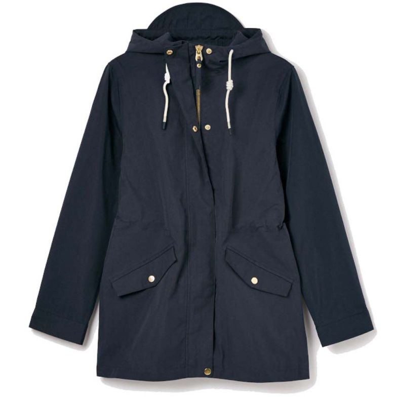 Joules Womens Portwell Waterproof Hooded Raincoat Outdoor Look