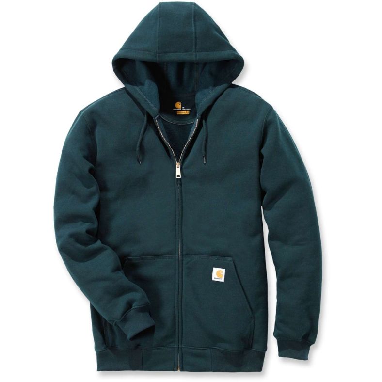 Carhartt Mens Zip Stretchable Reinforced Hooded Sweatshirt Top ...