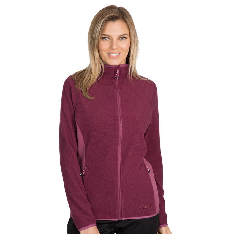 Trespass Womens Kelsay DLX Full Zip Fleece Jacket Coat Outdoor Look