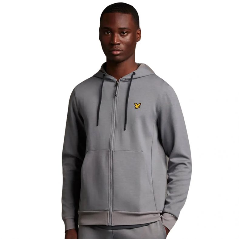 Lyle Scott Mens Full Zip Stretch Fly Fleece Hoodie Outdoor Look