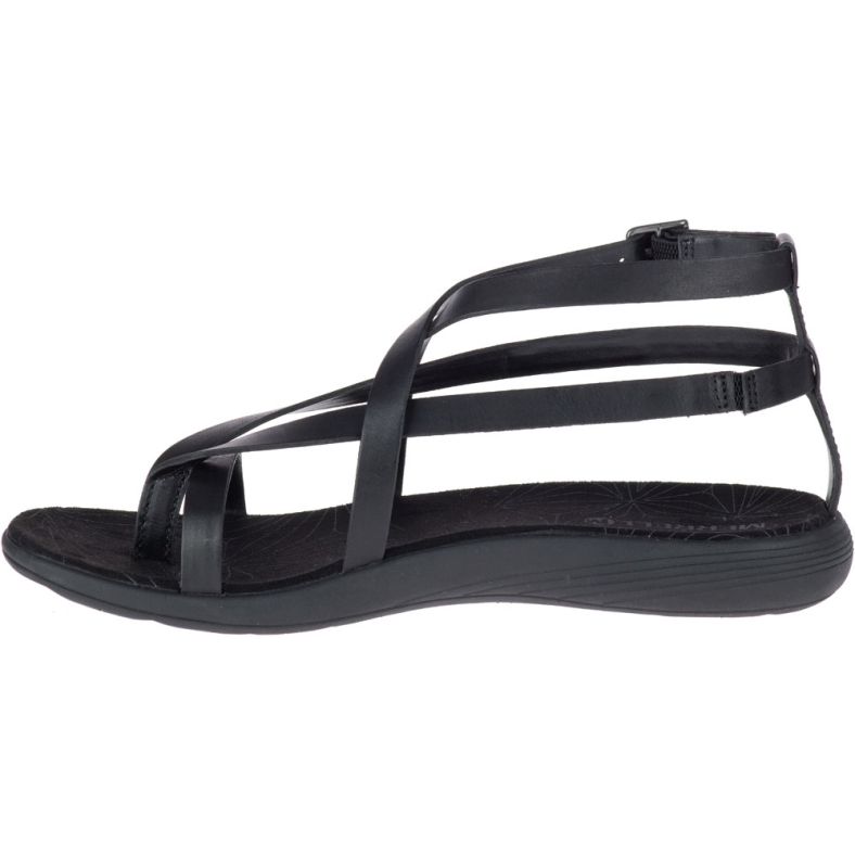 Merrell Womens Ladies Duskair Seaway Thong Cushioned Leather Sandals Outdoor Look