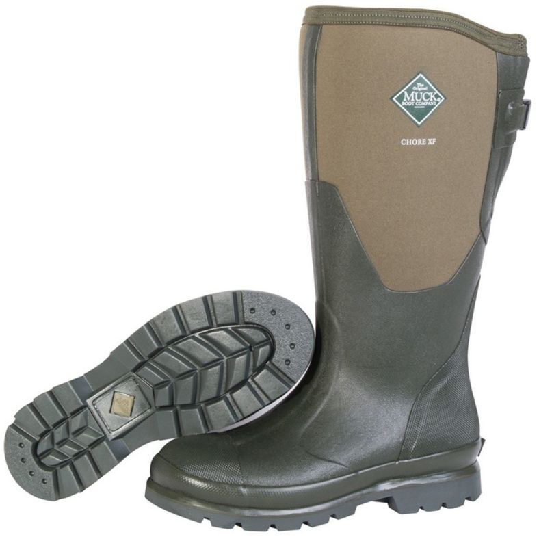 Muck Boots Womens Chore Adjustable Slip On Tall Wellingtons | Outdoor Look