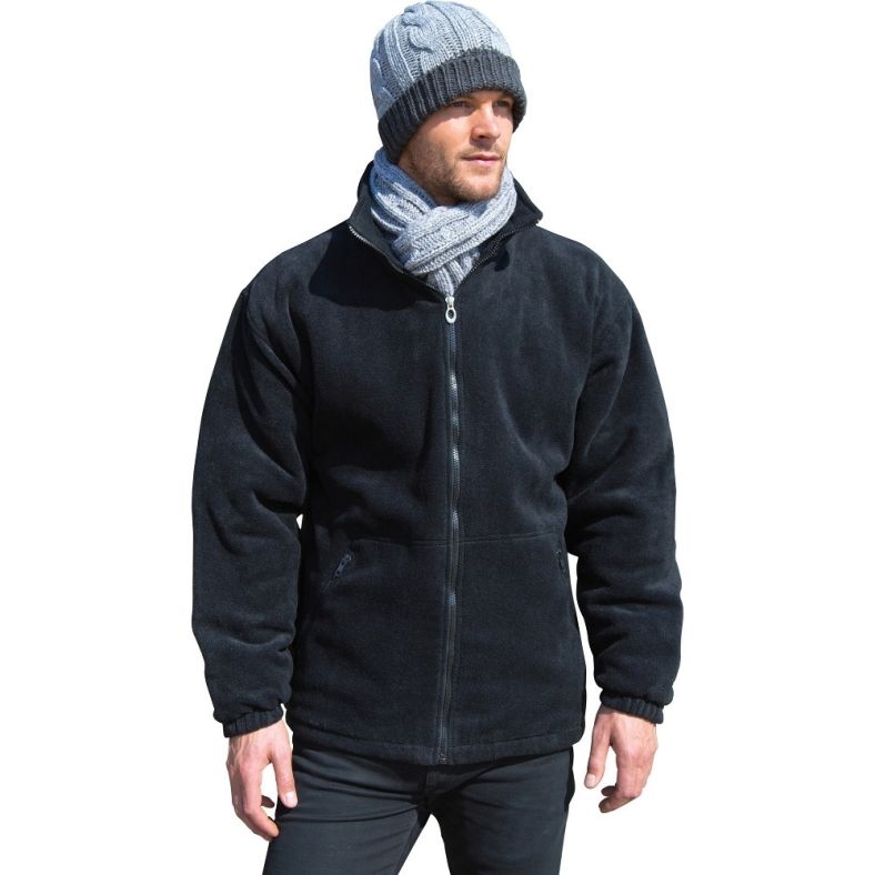 Outdoor Look Mens Core Padded Full Zip Fleece Top Jacket | Outdoor Look