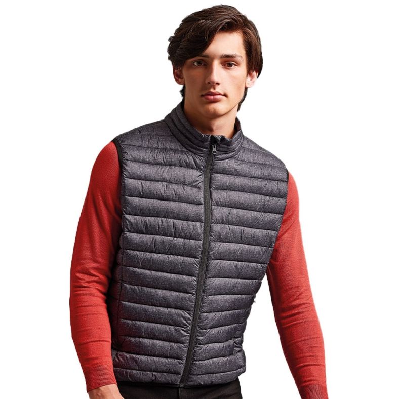 Outdoor Look Mens Melange Padded Gilet Bodywarmer