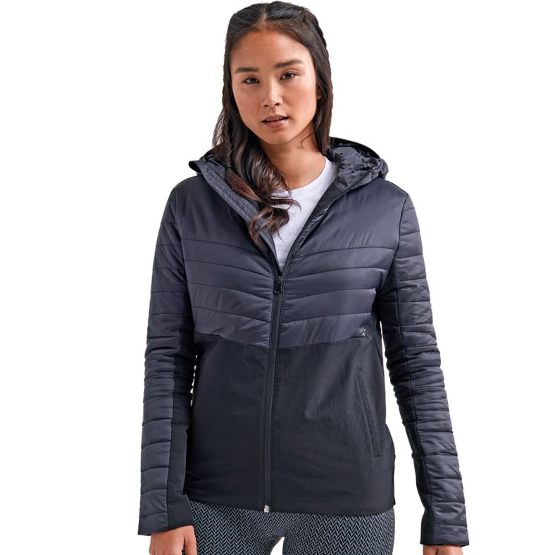 Quilted hybrid jacket on sale