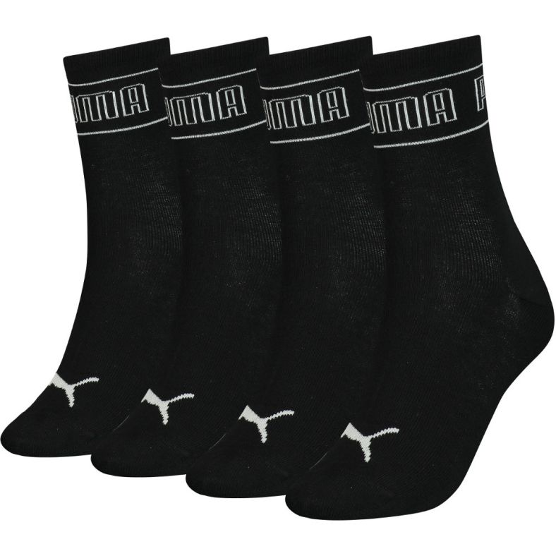 Puma Womens Promo 4 Pack Sporty Crew Socks Outdoor Look