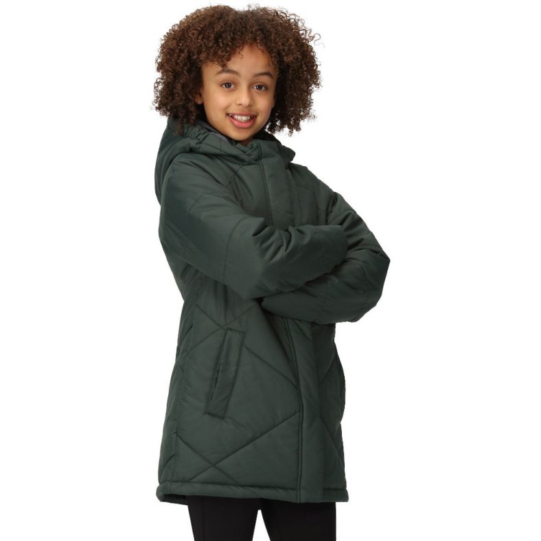Regatta Girls Avriella Full Zip Padded Parka Jacket Outdoor Look