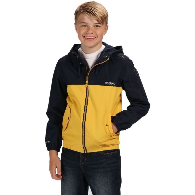 Regatta Unisex Kids Hubbell Waterproof Mesh Lined Hooded Outdoor Jacket
