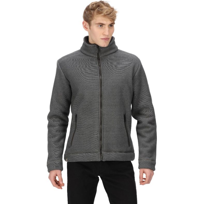 Regatta - Mens Thornly Full Zip Marl Fleece Jacket - Rwco