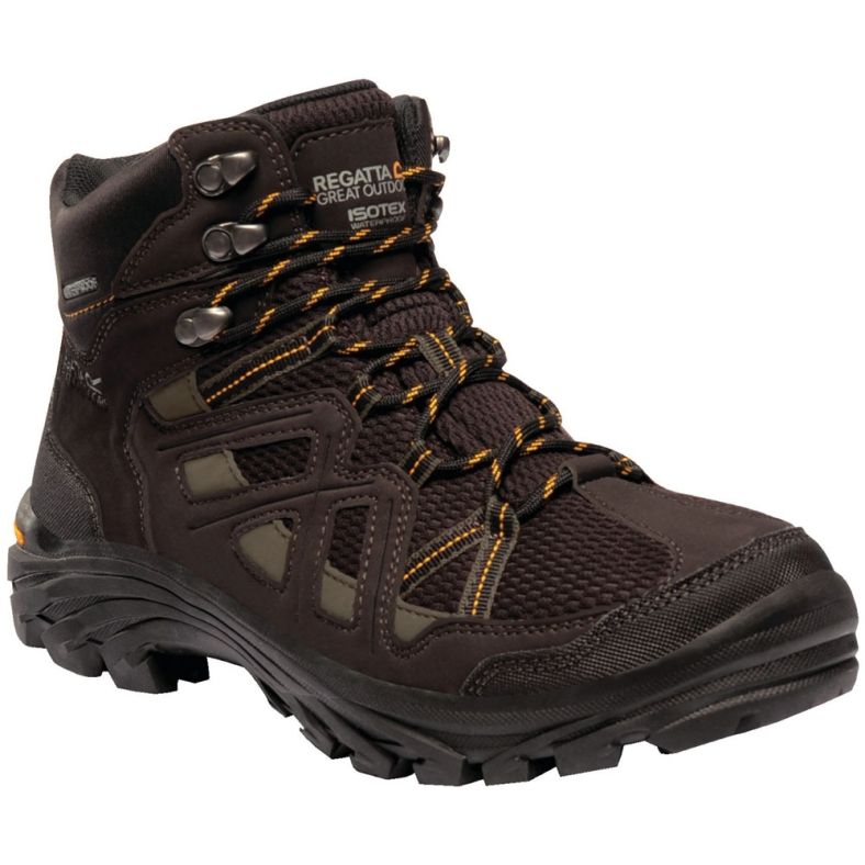 Regatta Mens Burrell II Waterproof Seam Sealed Nubuck Walking Boots ...