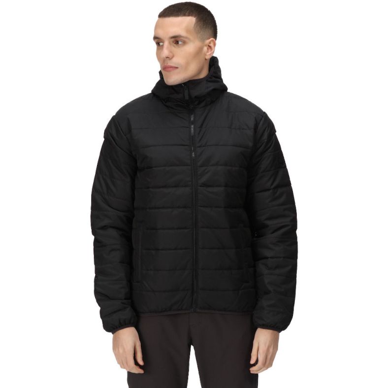 Quilted hooded jacket mens hotsell