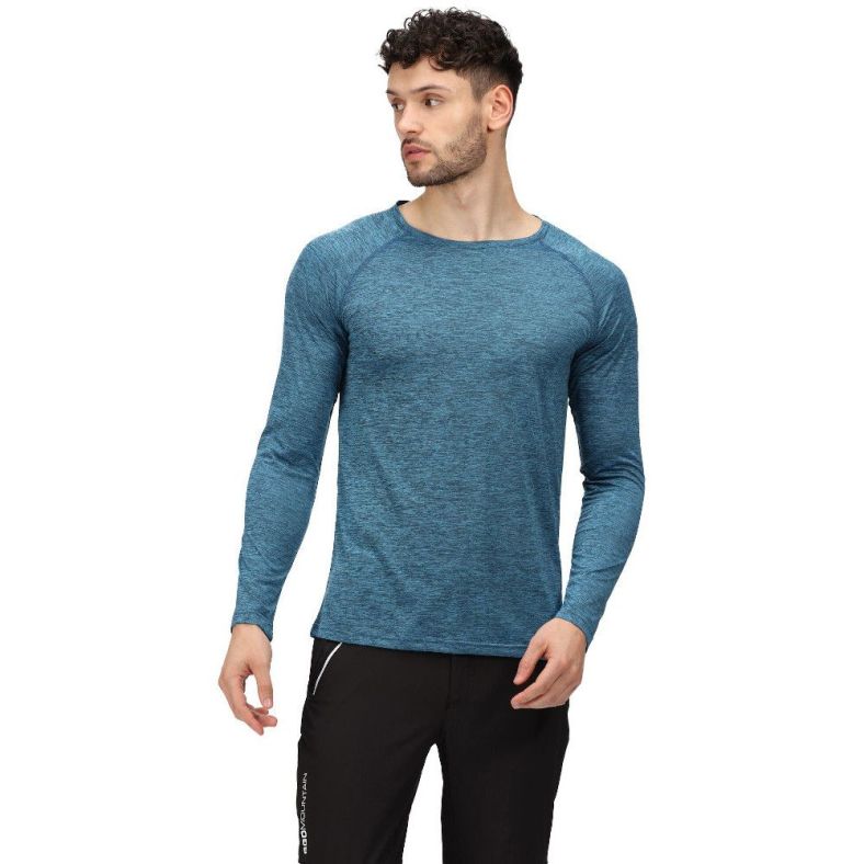 Regatta Mens Burlow Wicking Quick Drying Long Sleeve T Shirt