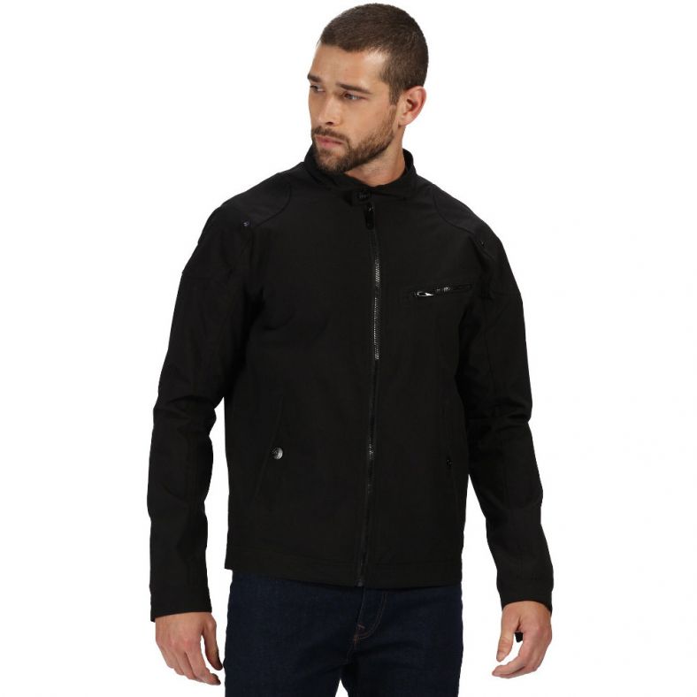 Mens black lightweight waterproof jacket