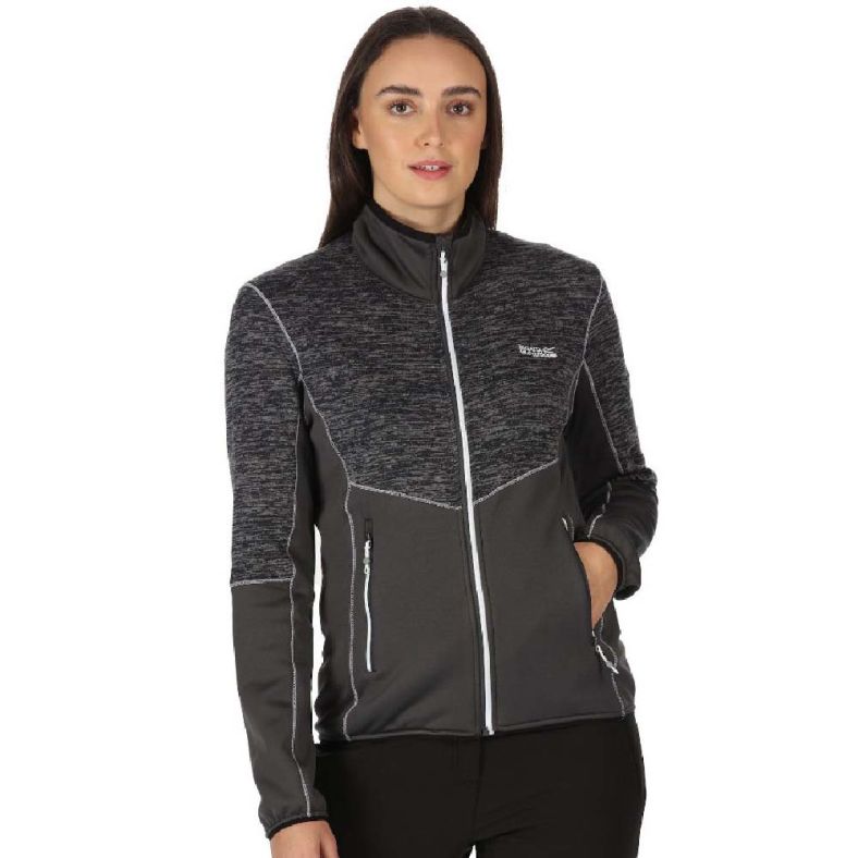 Regatta Womens Lindalla IV Full Zip Marl Knit Fleece Jacket | Outdoor Look