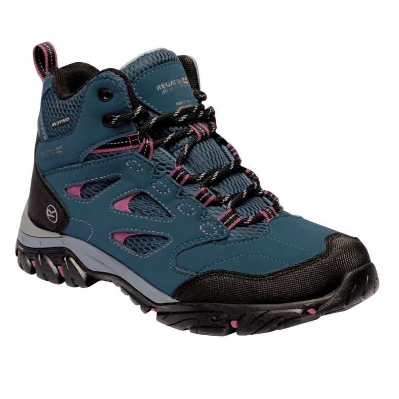 Regatta Womens Ladies Holcombe IEP Mid Waterproof Fabric Walking Boots Outdoor Look