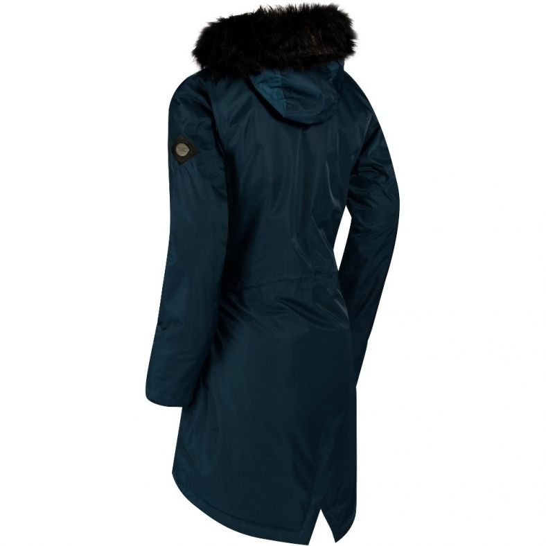 Lucetta waterproof insulated parka jacket black shop