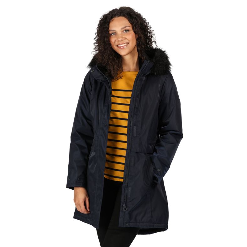 Regatta laureen black waterproof parka clearance
