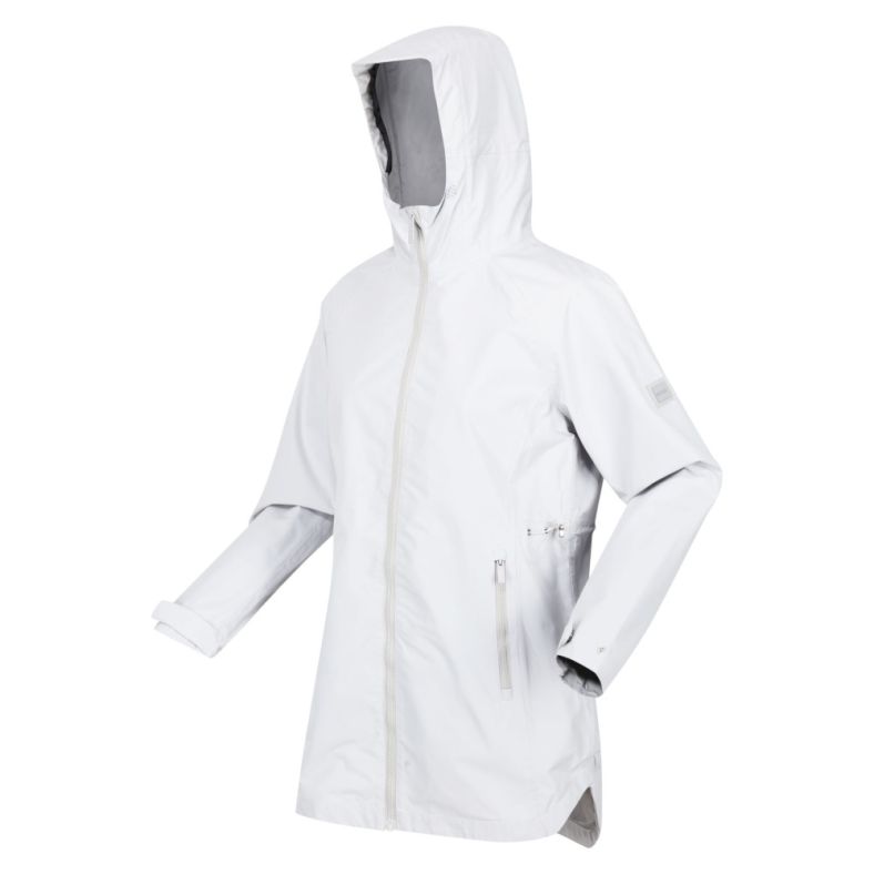 Regatta white waterproof jacket deals