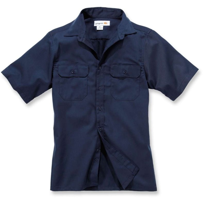 mens poly cotton short sleeve shirts