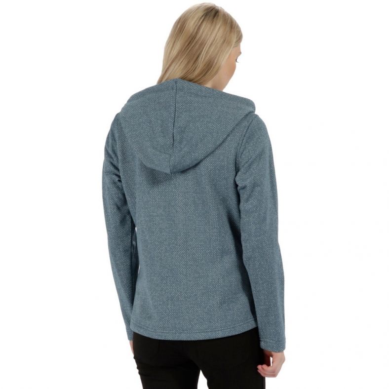 Regatta Womens//Ladies Lowes Full Zip Two Tone Hooded Fleece Jacket