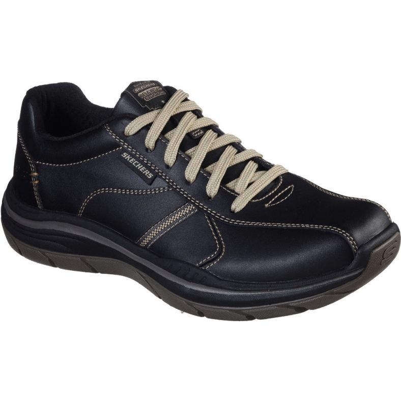 Skechers Mens Expected 2.0 Belfair Lace Up Leather Shoes | Outdoor Look
